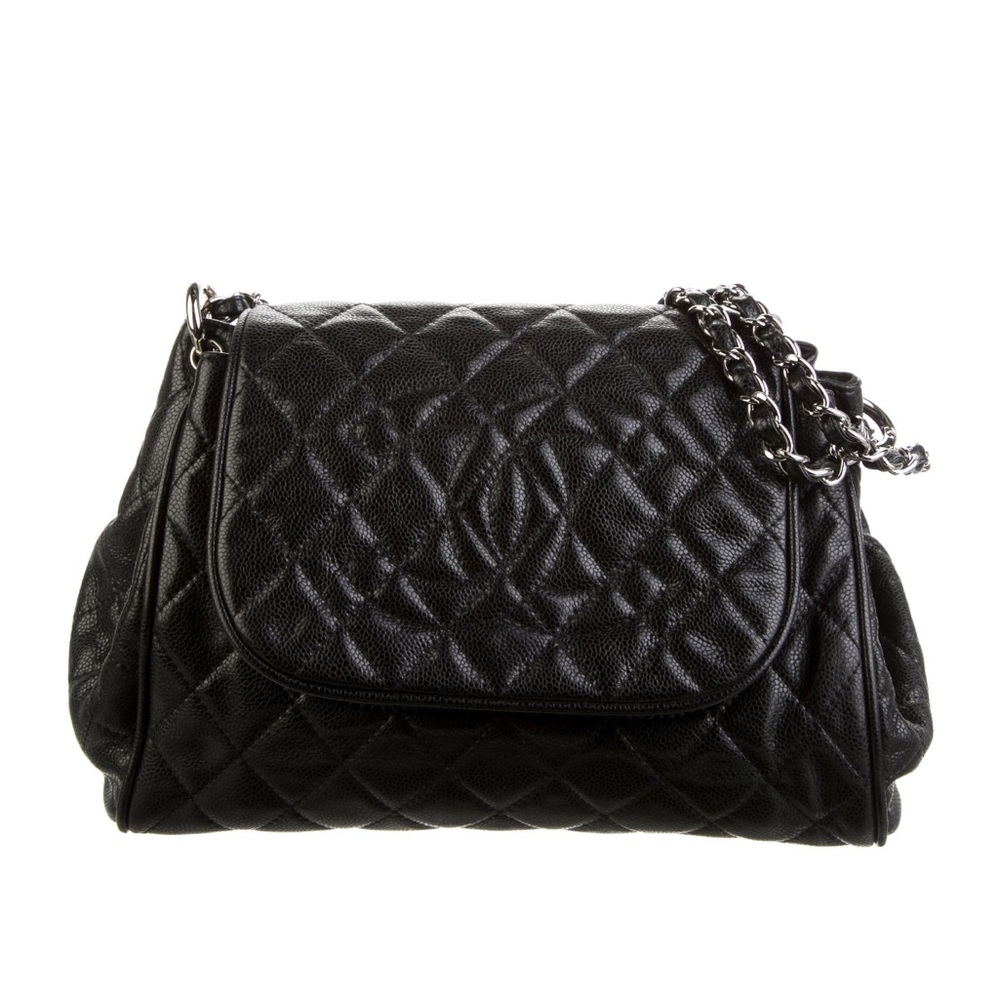 CHANEL Black Quilted Crossbody Bag